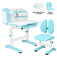 Комплект Anatomica Umka парта + стул + надстройка + выдвижной ящик + подставка для книг