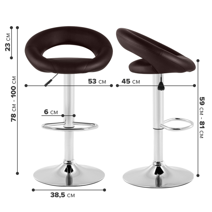 Характеристики Барный стул Ergozen Eclipse 1 шт Характеристики Барный стул Ergozen Eclipse 1 шт